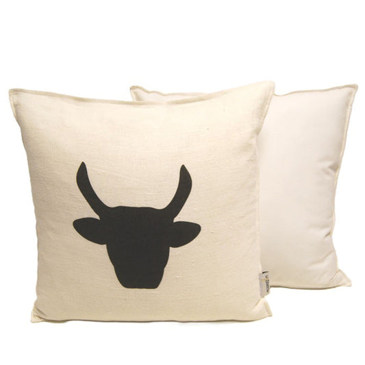 Coussin | Lin | Toro | Blanc cassé